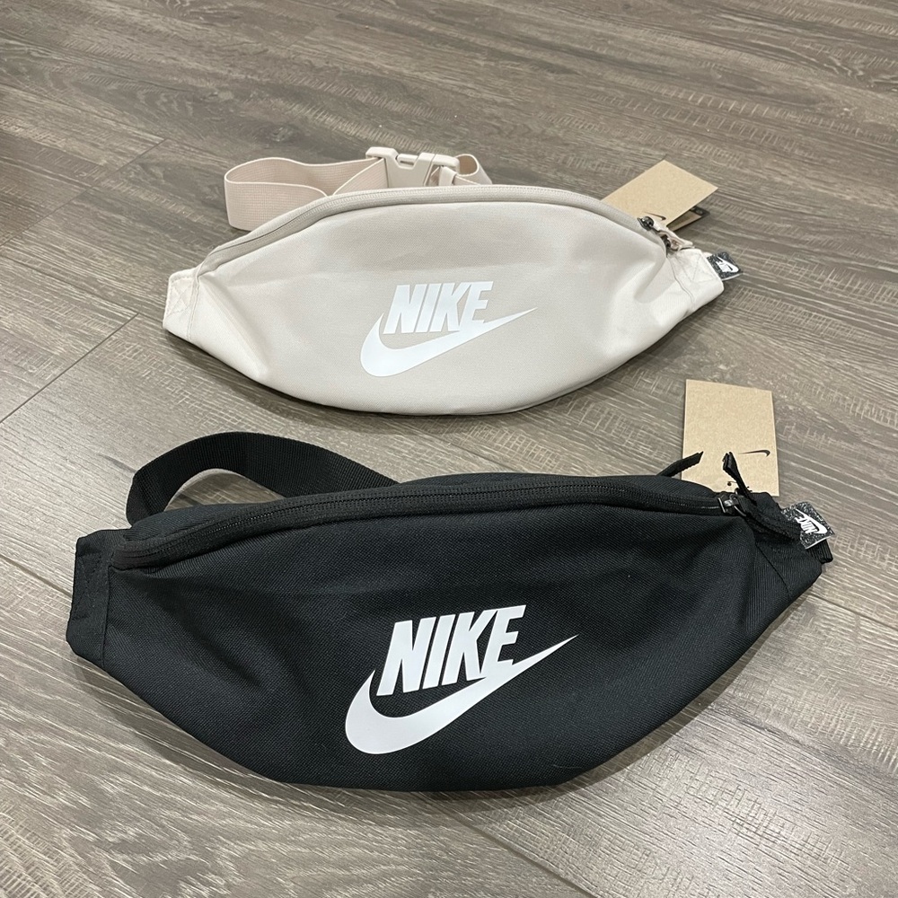 2/$40 Nike Black and cream 3L Waist Packs set